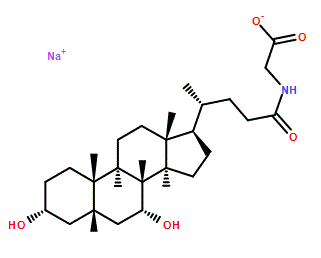 Glycochenodeoxycholic acid sodium salt 16564-43-5